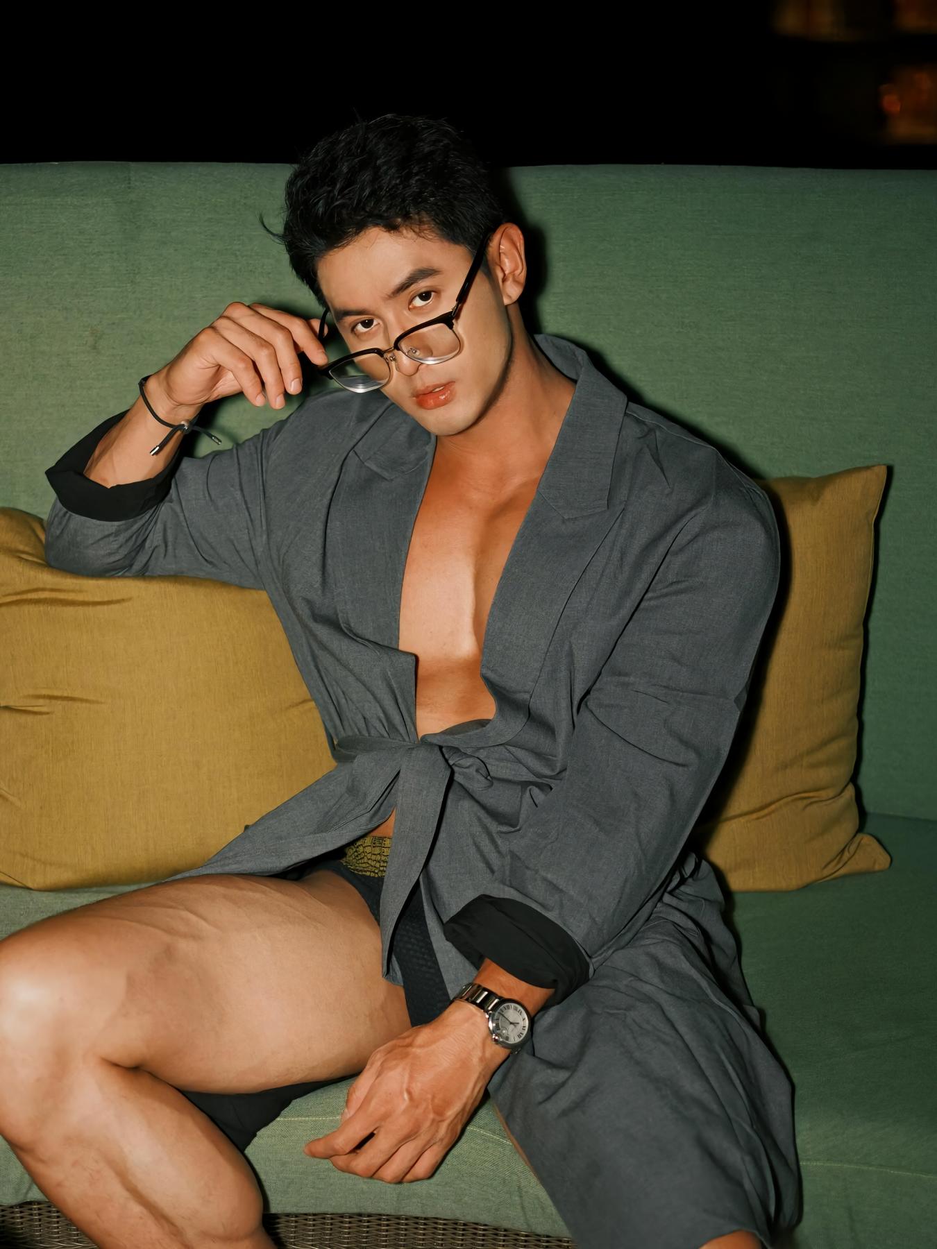 sex Chinese Muscular Male Model Nude
