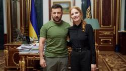 Jessica-Chastain-Volodymyr-Zelenskyy