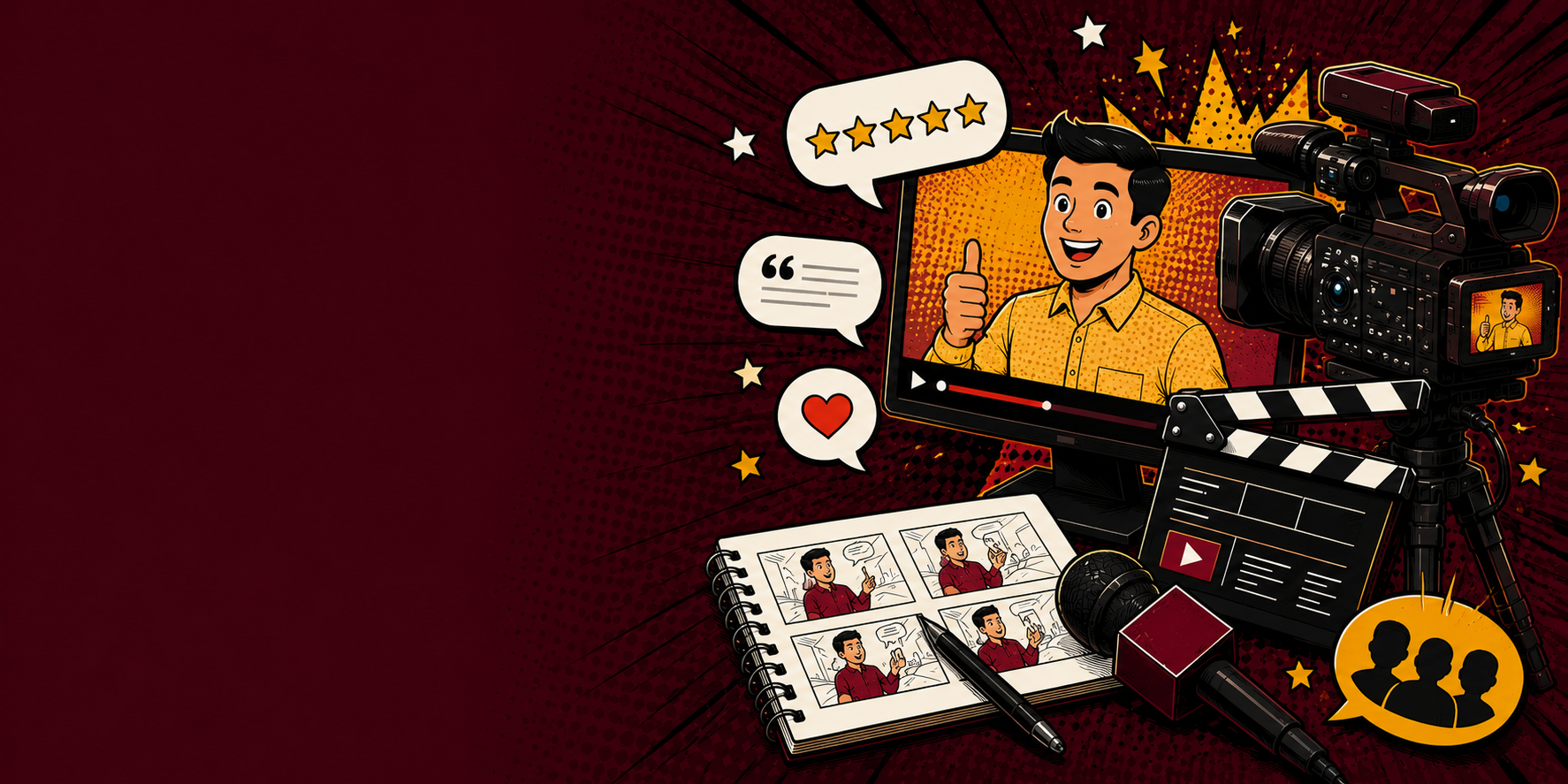 Testimonial background