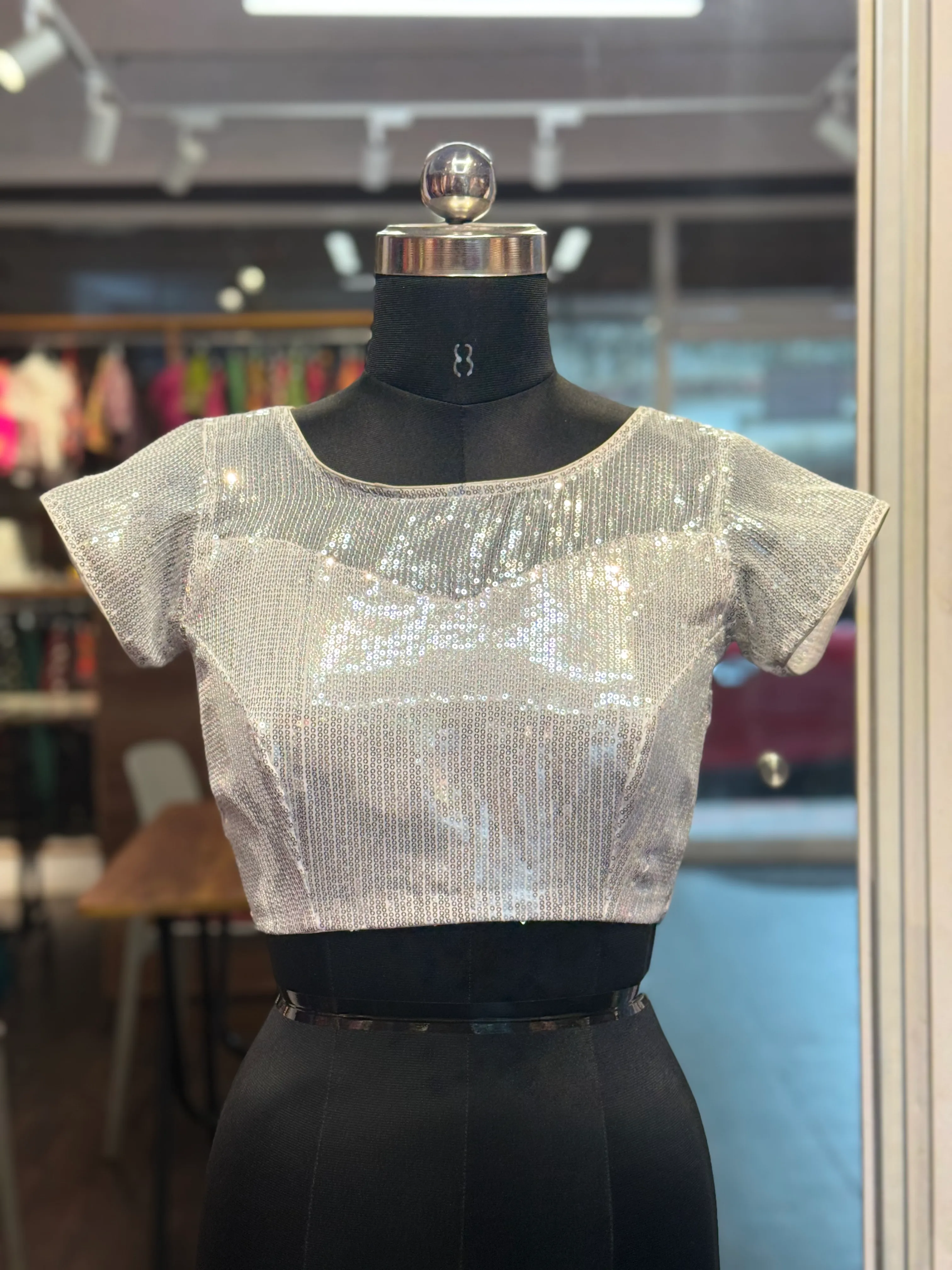 Ready to wear White Sequence Blouse