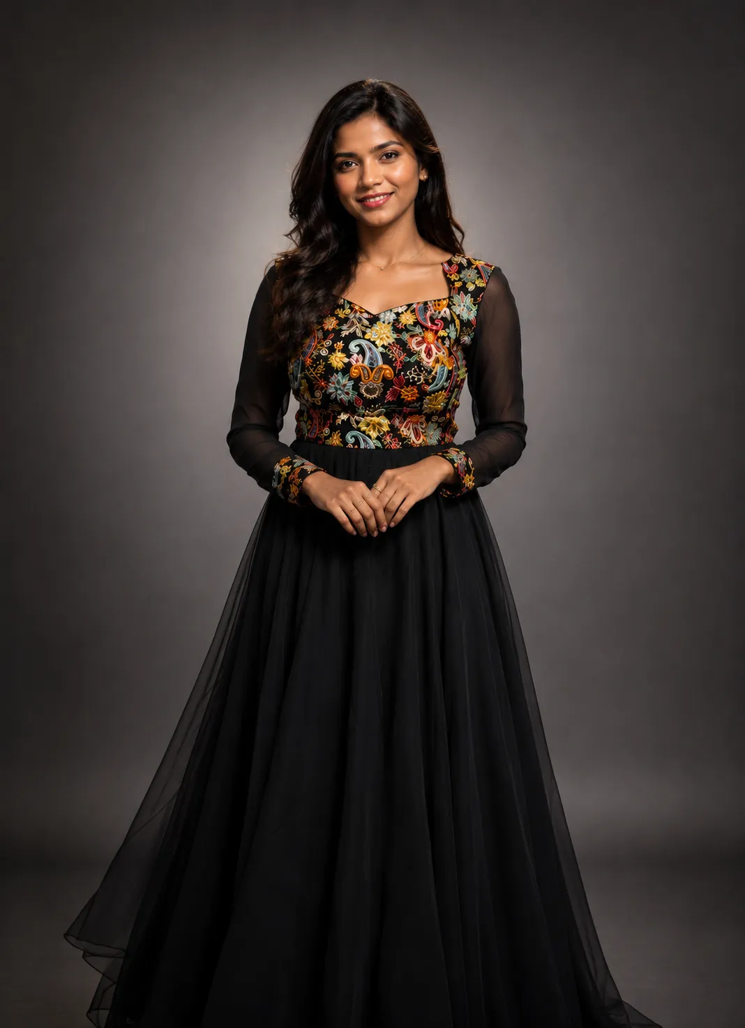 Black Madhubala Dress