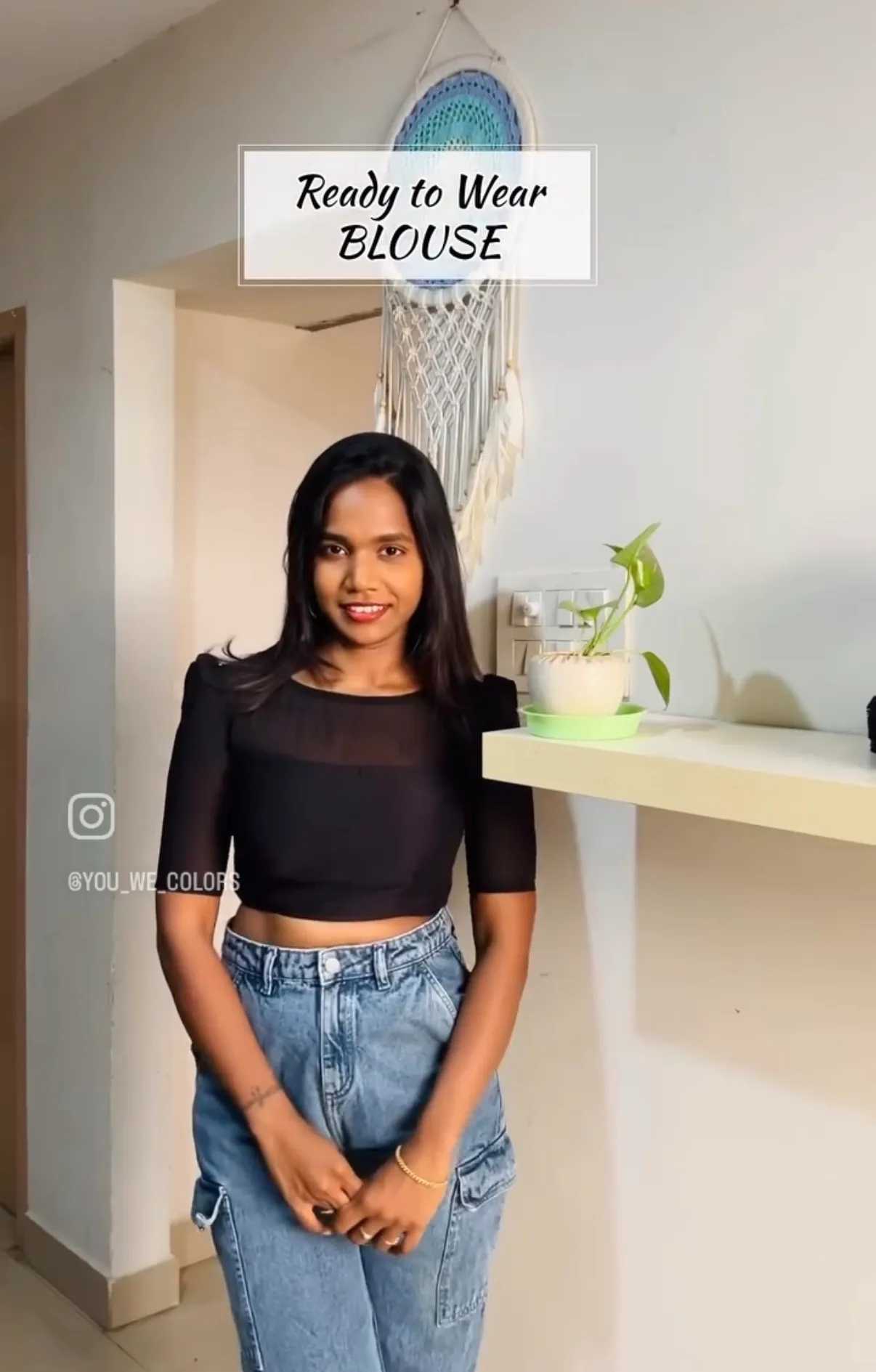 Ready to wear black Blouse