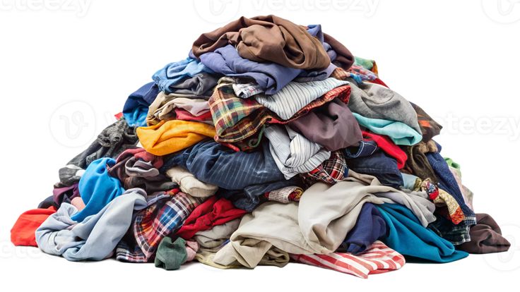 Ilustrasi Tumpukan Baju Laundry yang Rentan Tertukar