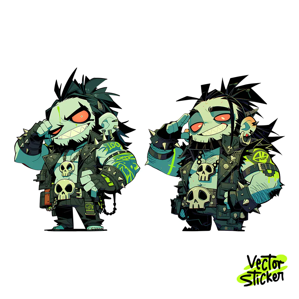 Lobo Space Bounty Hunter Sticker Designs – Streetwear Vibe | VectorSticker Free PNG Download