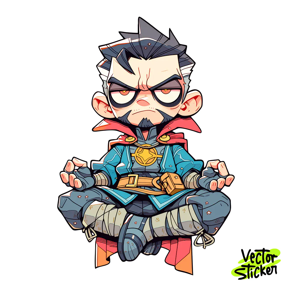 Dr.Strange Sorcerer Supreme Sticker Design | VectorSticker Free PNG Download
