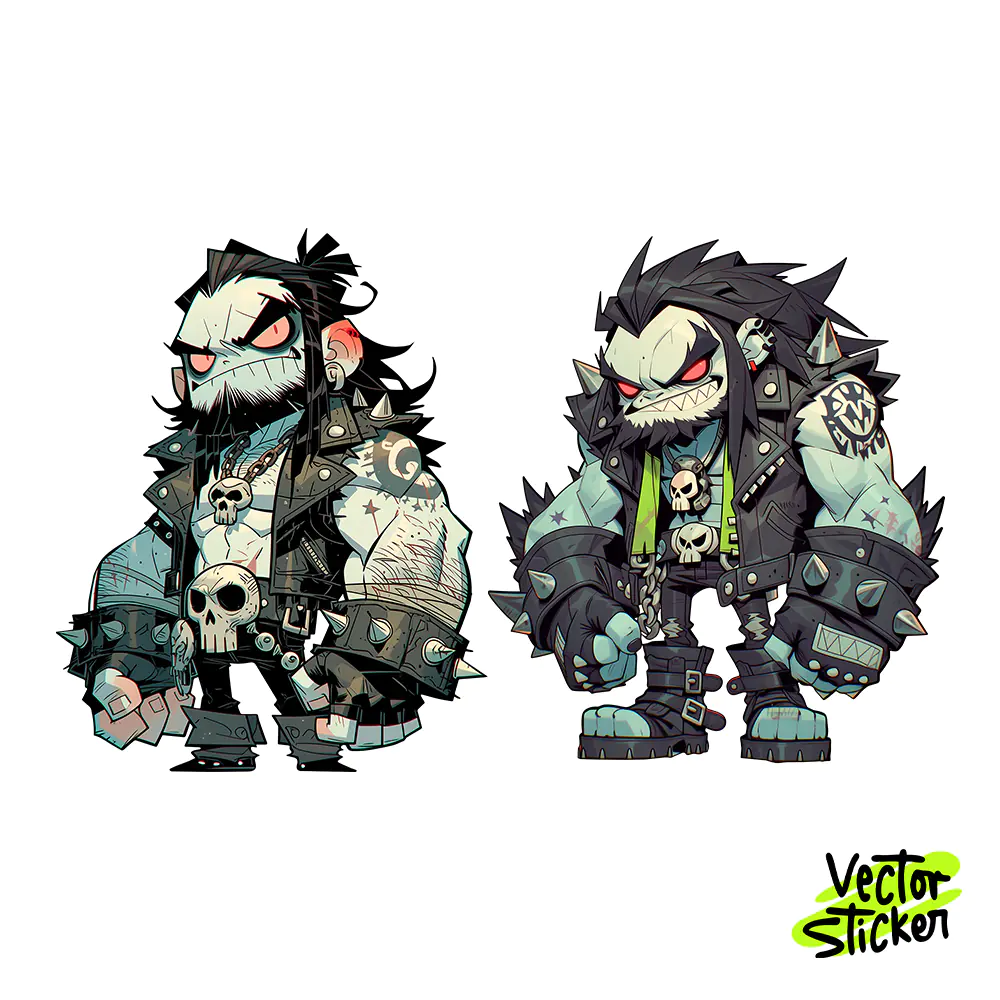 Lobo Sticker Design – Comic Streetwear Style | VectorSticker Free PNG Download