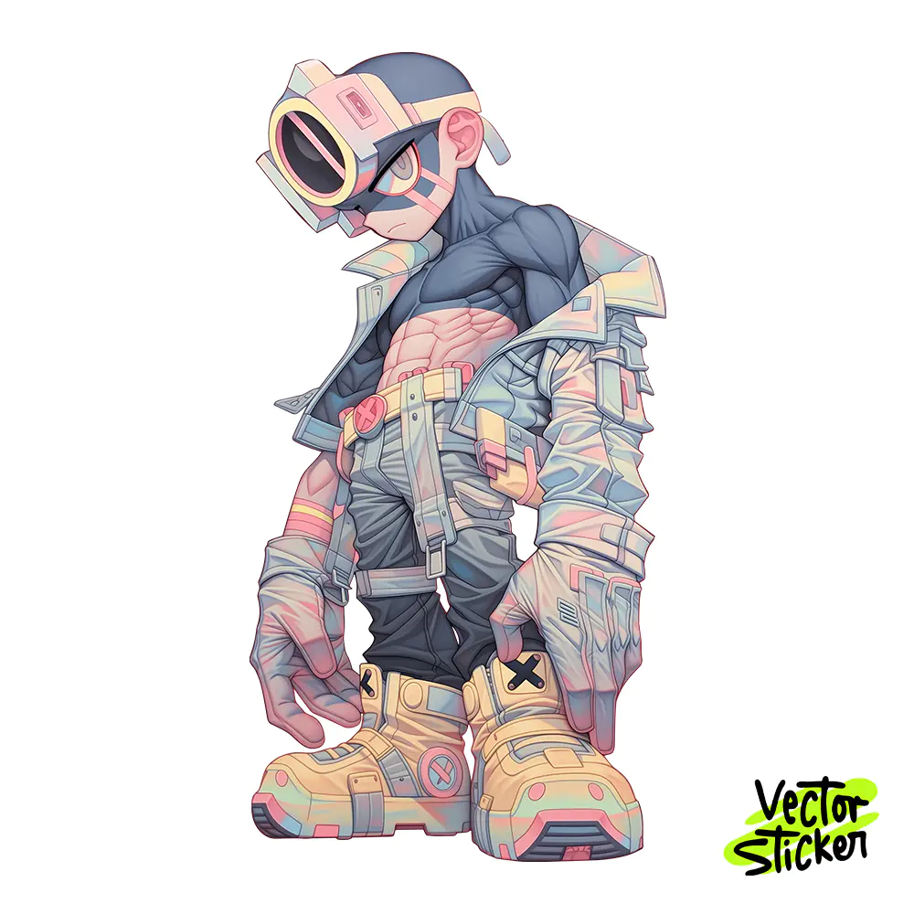 Visor Cyclops Mutant Sticker Design – Streetwear Vibe | VectorSticker Free PNG Download