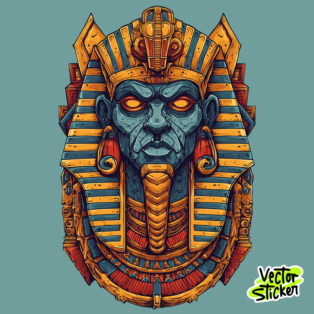Free Anubis Pharaoh T-Shirt Design – Egyptian Mythology Illustration PNG