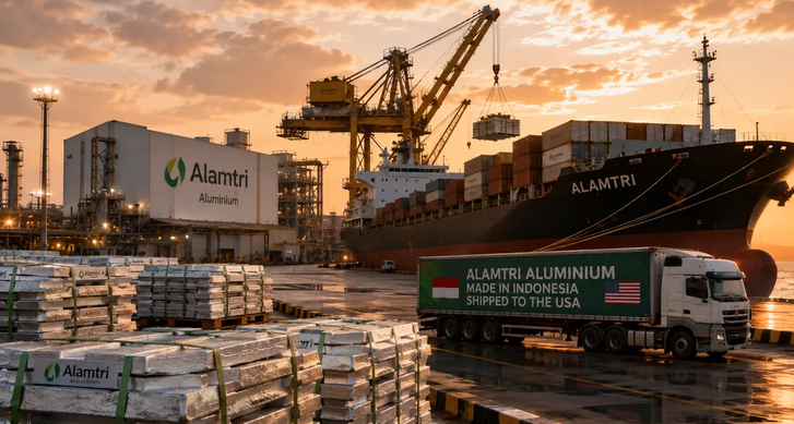 Indonesia’s Alamtri Starts Aluminium Exports, Ships Metal to the US