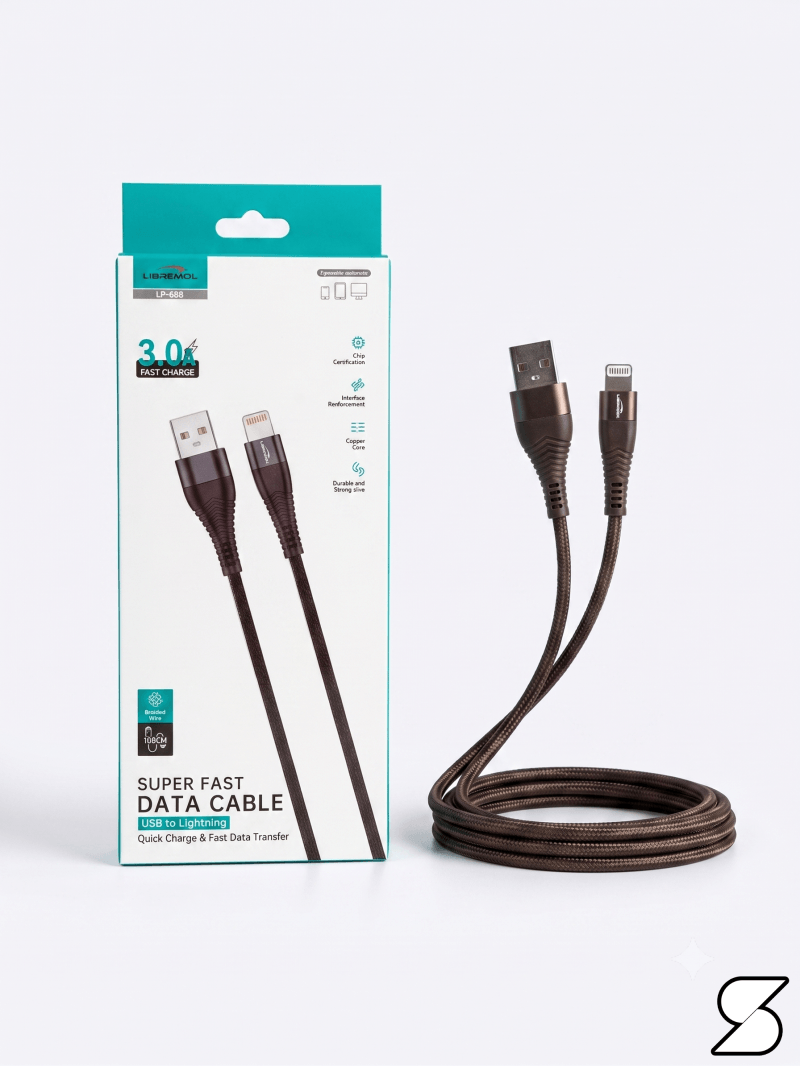 Lapramol 3.0A Fast Charge USB-A to Lightning Cable
