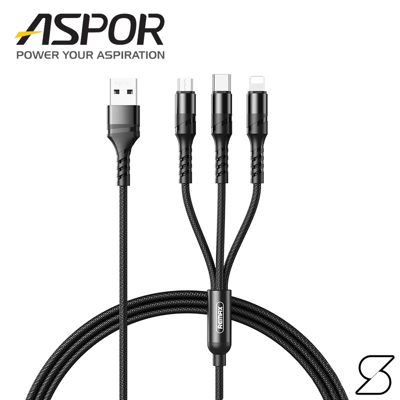 ASPOR AC-23 3 IN 1 CABLE - 1M